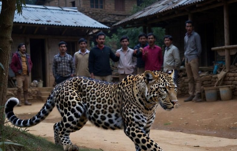 मयुरधापमा चितुवा देखिएपछि स्थानीयमा त्रास, सजग रहन आग्रह